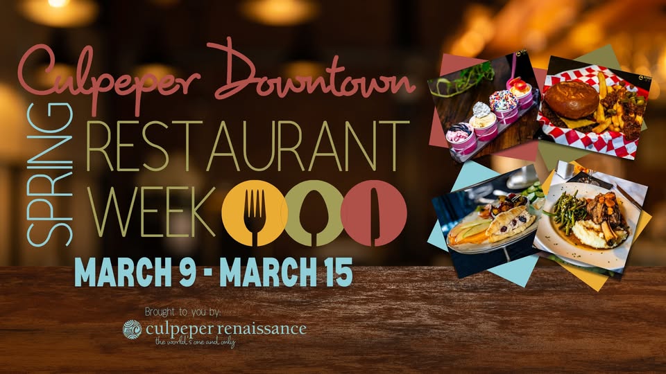 Culpeper Downtown Spring Restaurant Week