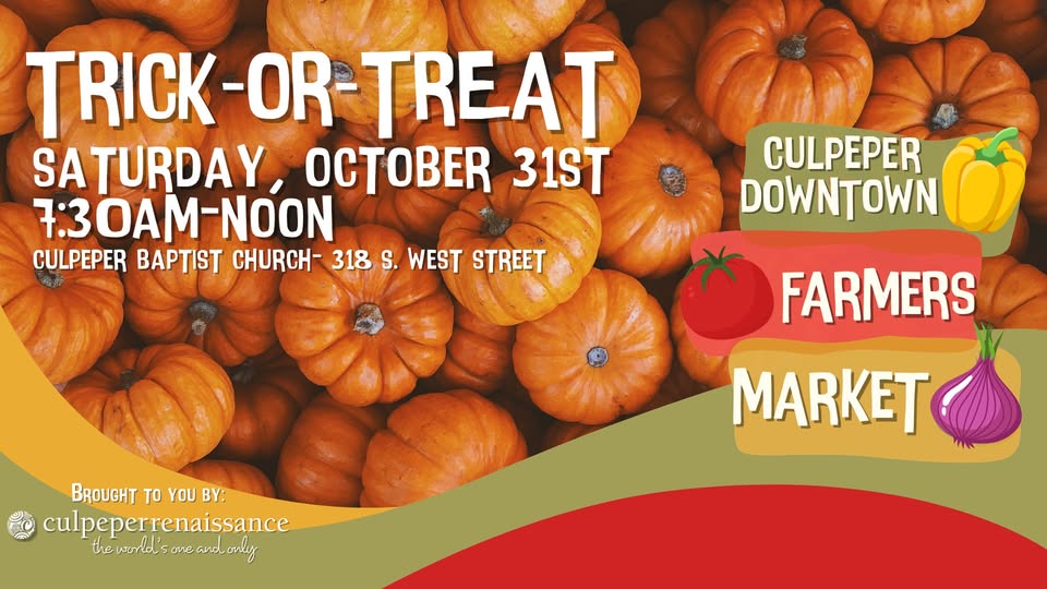 Trick-or-Treat at the Culpeper Downtown Farmers Market