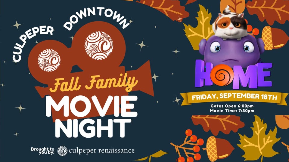 Culpeper Downtown Fall Family Movie Night
